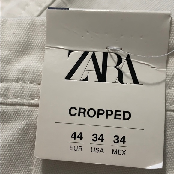 Zara Pants | Nwt Zara Oyster White Cropped Trousers Size 34 | Poshmark